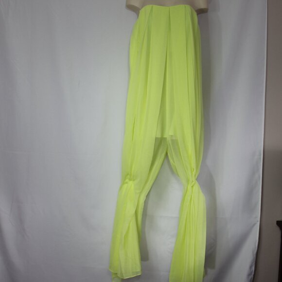 Marciano Guess Lined   Color Neon Green Formal open  Jumpsuit size Medium - Picture 5 of 9